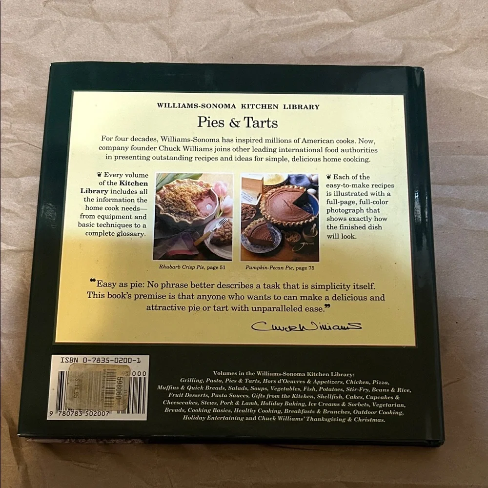 Williams Sonoma Kitchen Library Pies & Tarts Book